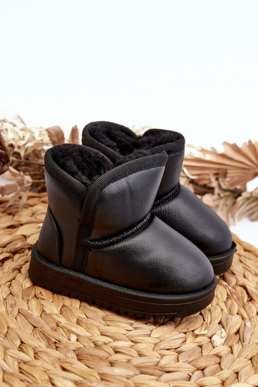Bottes de neige écologiques Enfant couleur noire Husalta
