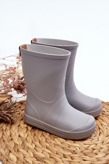 Rubberen kinderschoenen Wave Gokids 979 grijze kleur 2