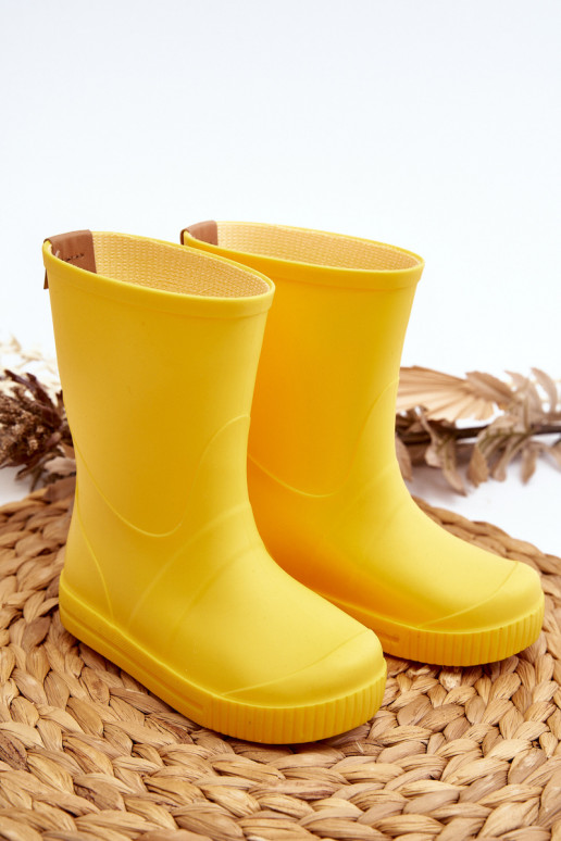 Chaussures en caoutchouc pour enfants Wave Gokids 979 couleur jaune