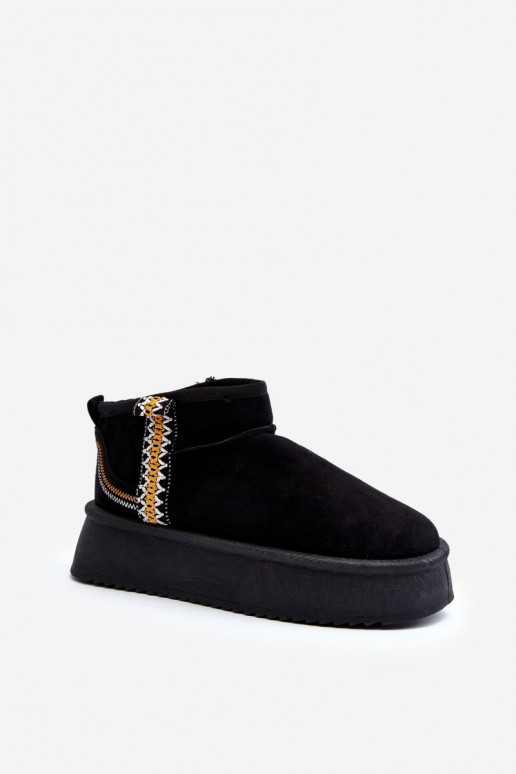 bottes de neige à plateforme à motif - Udra noir bottes de neige à plateforme à motif - Udra noir