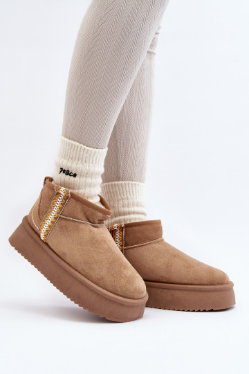 bottes de neige à plateforme à motifs - Udra marron 2