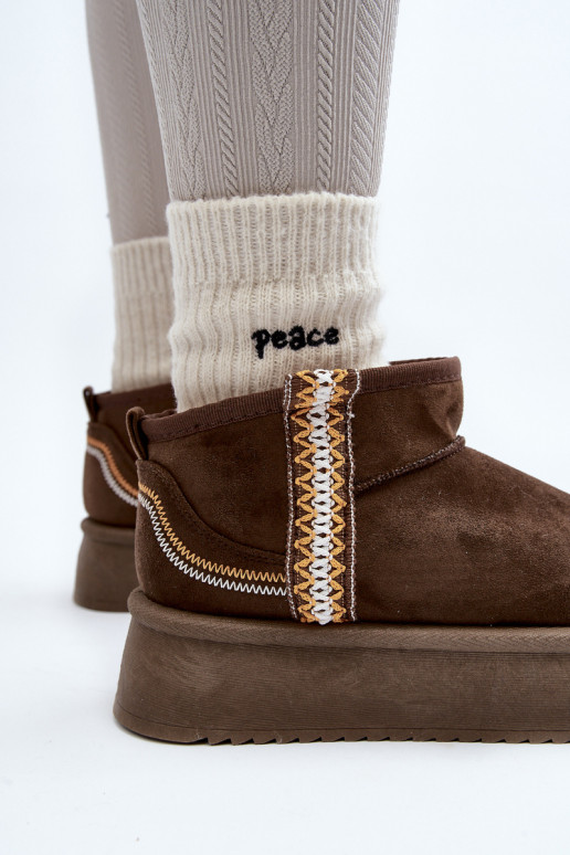 Bottes de neige à plateforme à motif - Kaki Udra Bottes de neige à plateforme à motif - Kaki Udra