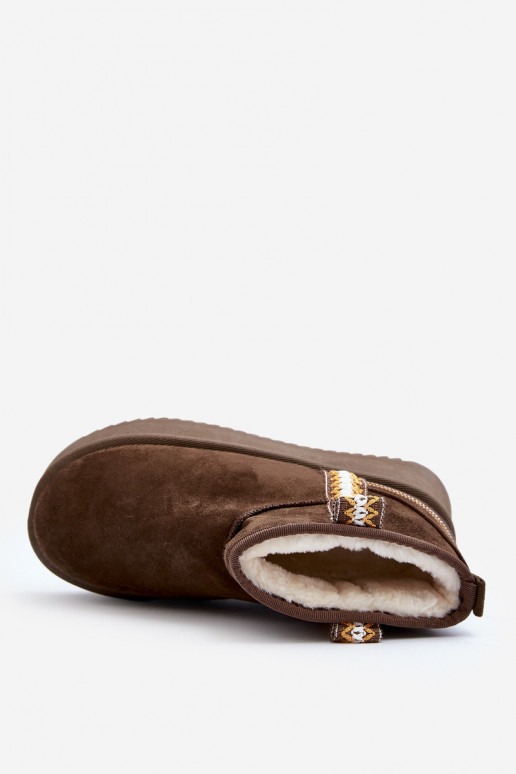 Bottes de neige à plateforme à motif - Kaki Udra Bottes de neige à plateforme à motif - Kaki Udra