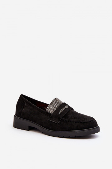 Mocassins décorés de couleur noire pour Dananei