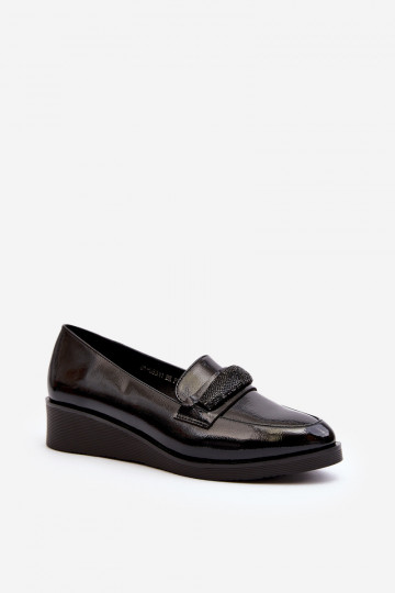 Damen-Lacklederschuhe in der Farbe Schwarz von Polike