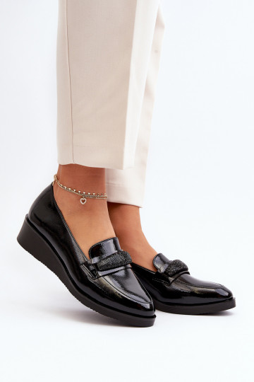 Damen-Lacklederschuhe in der Farbe Schwarz von Polike 2