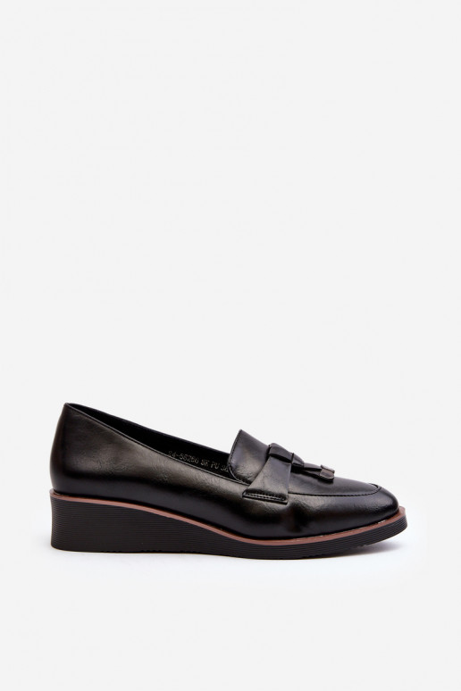 chaussures avec ornements de couleur noire Miliret