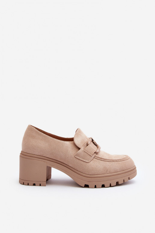 Chaussures à talons larges en daim Finley