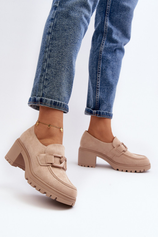 Chaussures à talons larges en daim Finley
