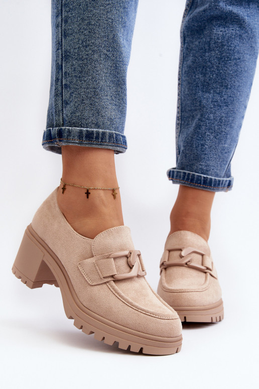 Chaussures à talons larges en daim Finley