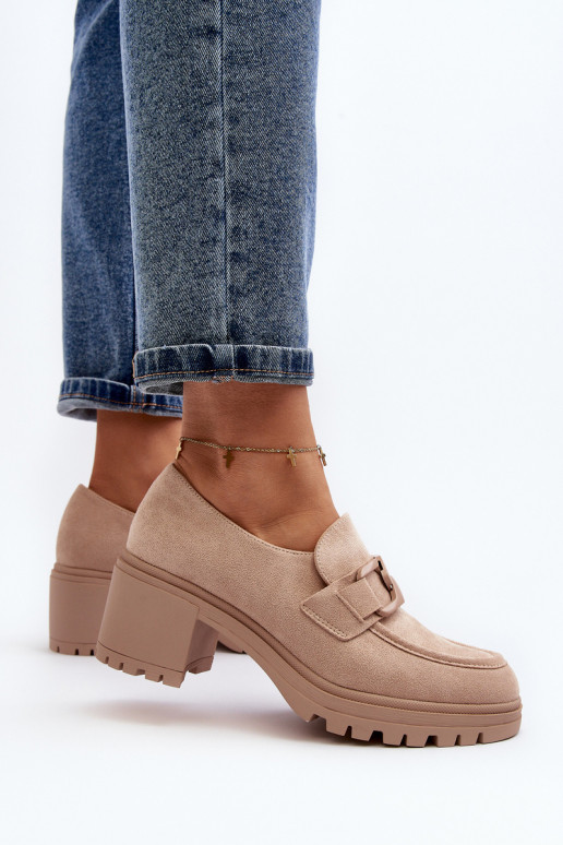 Chaussures à talons larges en daim Finley