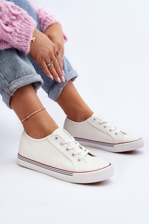 Chaussures pour femmes en éco-cuir de couleur blanche Lirean Chaussures pour femmes en éco-cuir de couleur blanche Lirean