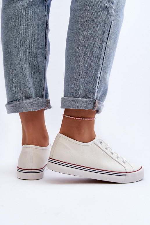 Damenschuhe aus Öko-Leder in der Farbe Weiß Lirean