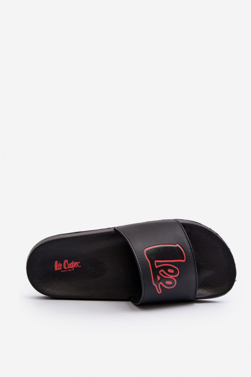Hausschuhe Lee Cooper LCW-24-42-2484M schwarze Farbe Hausschuhe Lee Cooper LCW-24-42-2484M schwarze Farbe