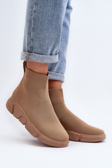Sportschuhe mit sockenartiger Sohle in der Farbe Beige Zirila 2