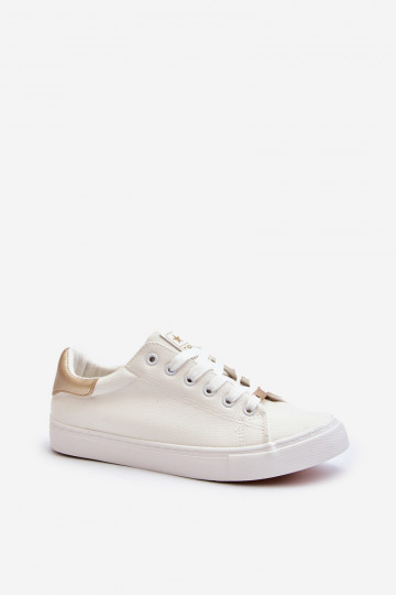 Chaussures de loisirs en éco-cuir de couleur blanche Tiraelle