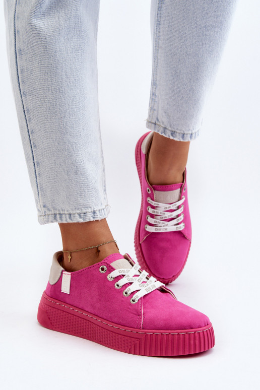 Vrijetijdsschoenen MEMORY FOAM SYSTEM BIG STAR NN276004 roze kleur Vrijetijdsschoenen MEMORY FOAM SYSTEM BIG STAR NN276004 roze kleur