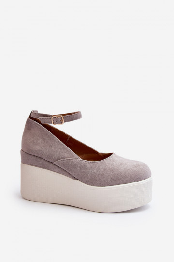 espadrilles de couleur grise Malla