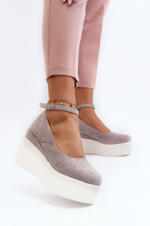 espadrilles de couleur grise Malla