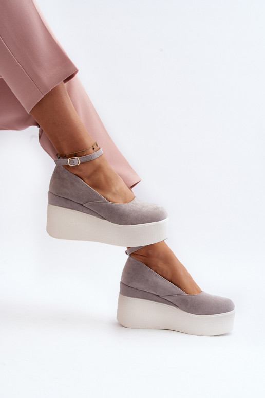 espadrilles de couleur grise Malla