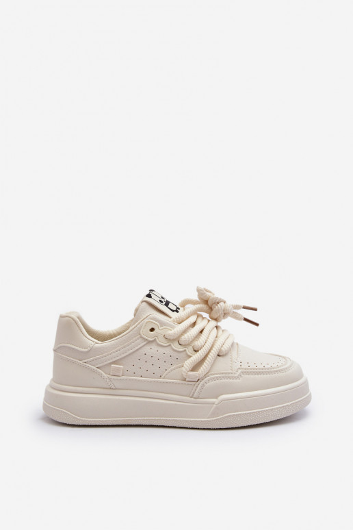 Baskets modèle chaussures Eco couleur beige Avanalis
