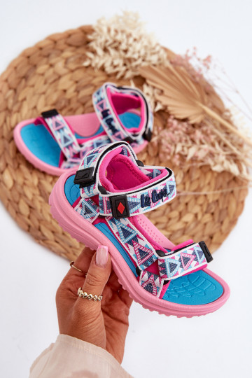 Kindersandalen Lee Cooper LCW-24-34-2600 roze kleur 2