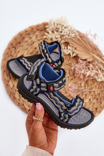 Sandales enfants Lee Cooper LCW-24-34-2601 bleu foncé 2