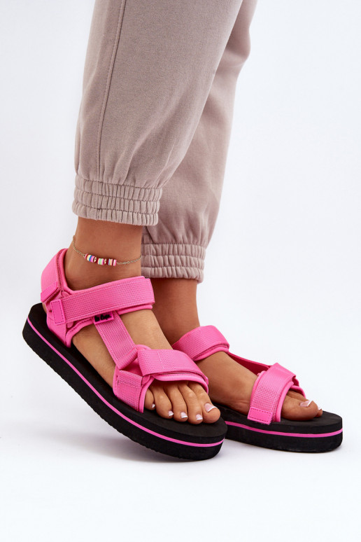 Sandales femme à plateforme Lee Cooper LCW-24-05-2750L couleur rose