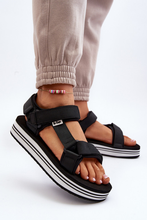 Sandales à plateforme pour femmes Lee Cooper LCW-24-05-2753 couleur noir Sandales à plateforme pour femmes Lee Cooper LCW-24-05-2753 couleur noir