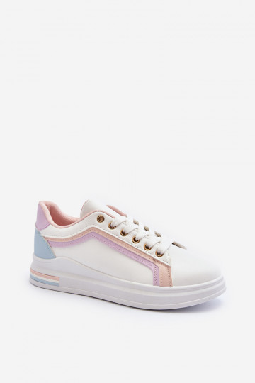 Damessneaker met glitter roze Elnami