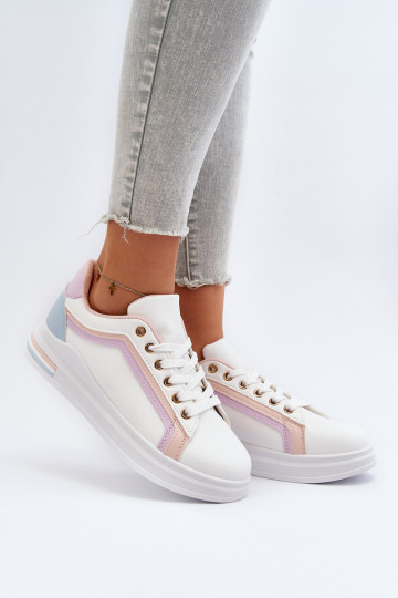 Damessneaker met glitter roze Elnami 2