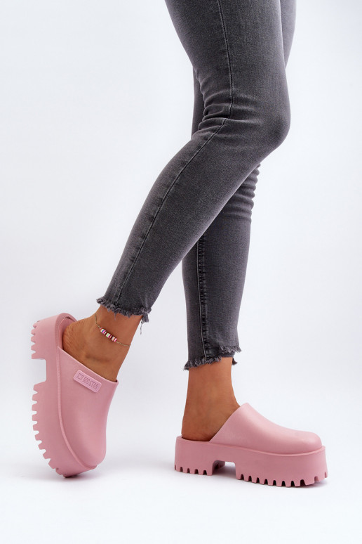 Hausschuhe mit modischer massiver Sohle Big Star NN274020 rosa Farbe