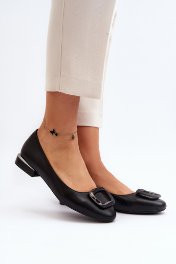 Ballerines à boucles Sergio Leone BL203 noir 2