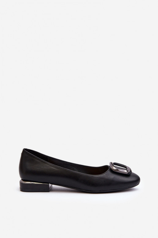 Ballerines à boucles Sergio Leone BL203 noir