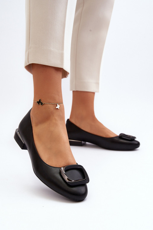 Ballerines à boucles Sergio Leone BL203 noir
