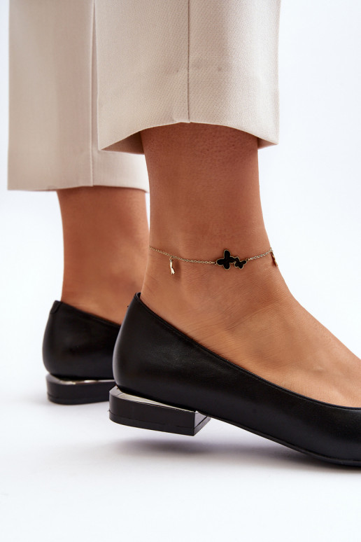 Ballerina's met gespen Sergio Leone BL203 zwart