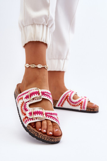 Slippers in de witte kleur Fannea 2