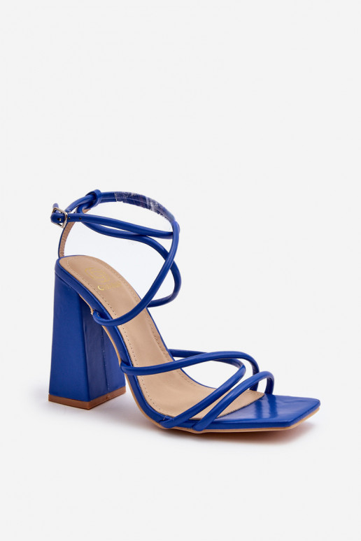 Elegante sandalen met hoge hak in de kleur blauw Josette