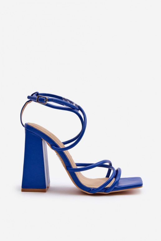Élégantes sandales à talons en bleu Josette
