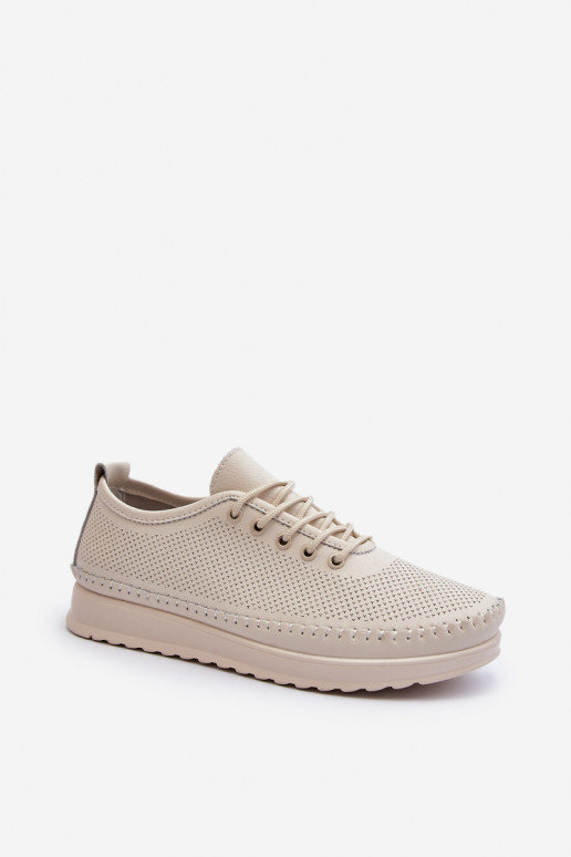 Chaussures style sport Chaussures de loisirs couleur beige Lalnai