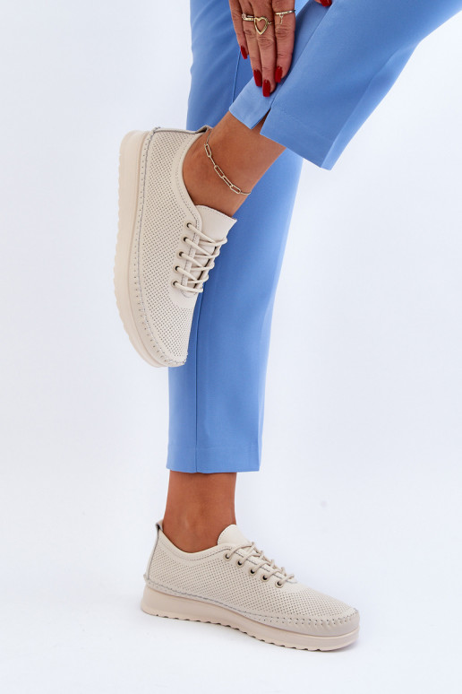 Chaussures style sport Chaussures de loisirs couleur beige Lalnai
