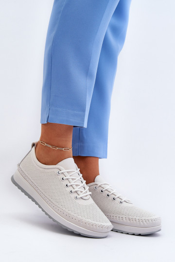 Sportschoenen Vrijetijdsschoenen witte kleur Lalnai 2