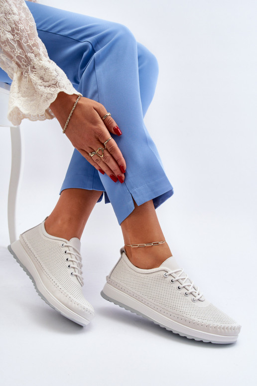 Chaussures de style sport Chaussures de loisirs couleur blanche Lalnai