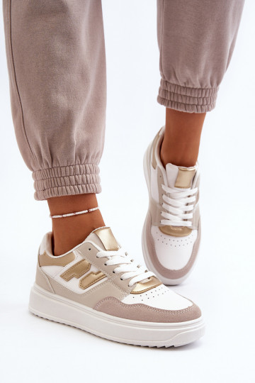 Sneakers Modell Schuhe beige Regines