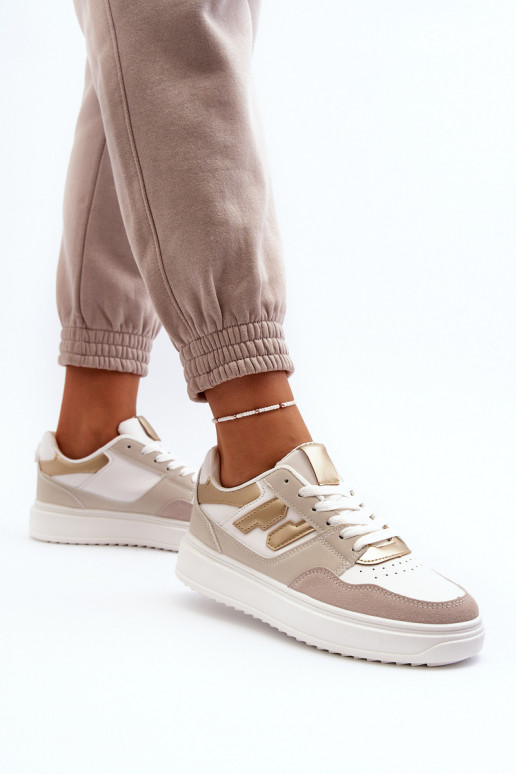 Sneakers model schoenen beige Regines Sneakers model schoenen beige Regines