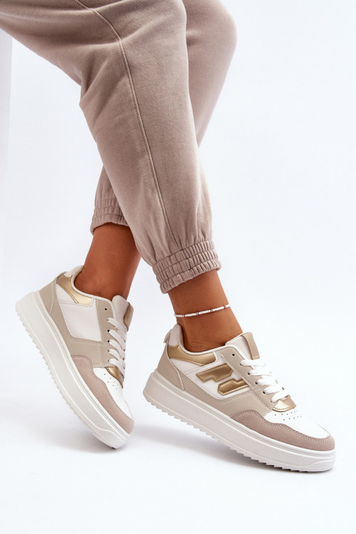 Sneakers model schoenen beige Regines Sneakers model schoenen beige Regines
