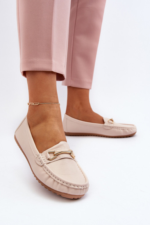 Mocassins modèle classique avec ornements couleur beige Ainslee Mocassins modèle classique avec ornements couleur beige Ainslee