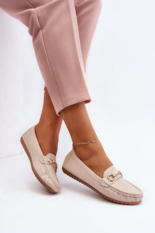 Mocassins modèle classique avec ornements couleur beige Ainslee Mocassins modèle classique avec ornements couleur beige Ainslee