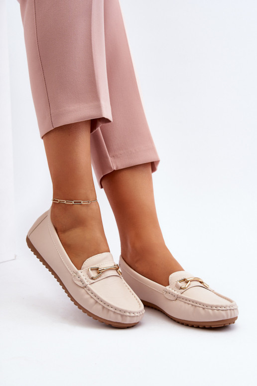 Mocassins modèle classique avec ornements couleur beige Ainslee Mocassins modèle classique avec ornements couleur beige Ainslee