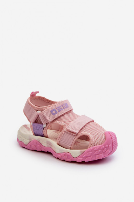 sandales Enfant avec attaches adhésives Big Star NN374238 couleur rose sandales Enfant avec attaches adhésives Big Star NN374238 couleur rose
